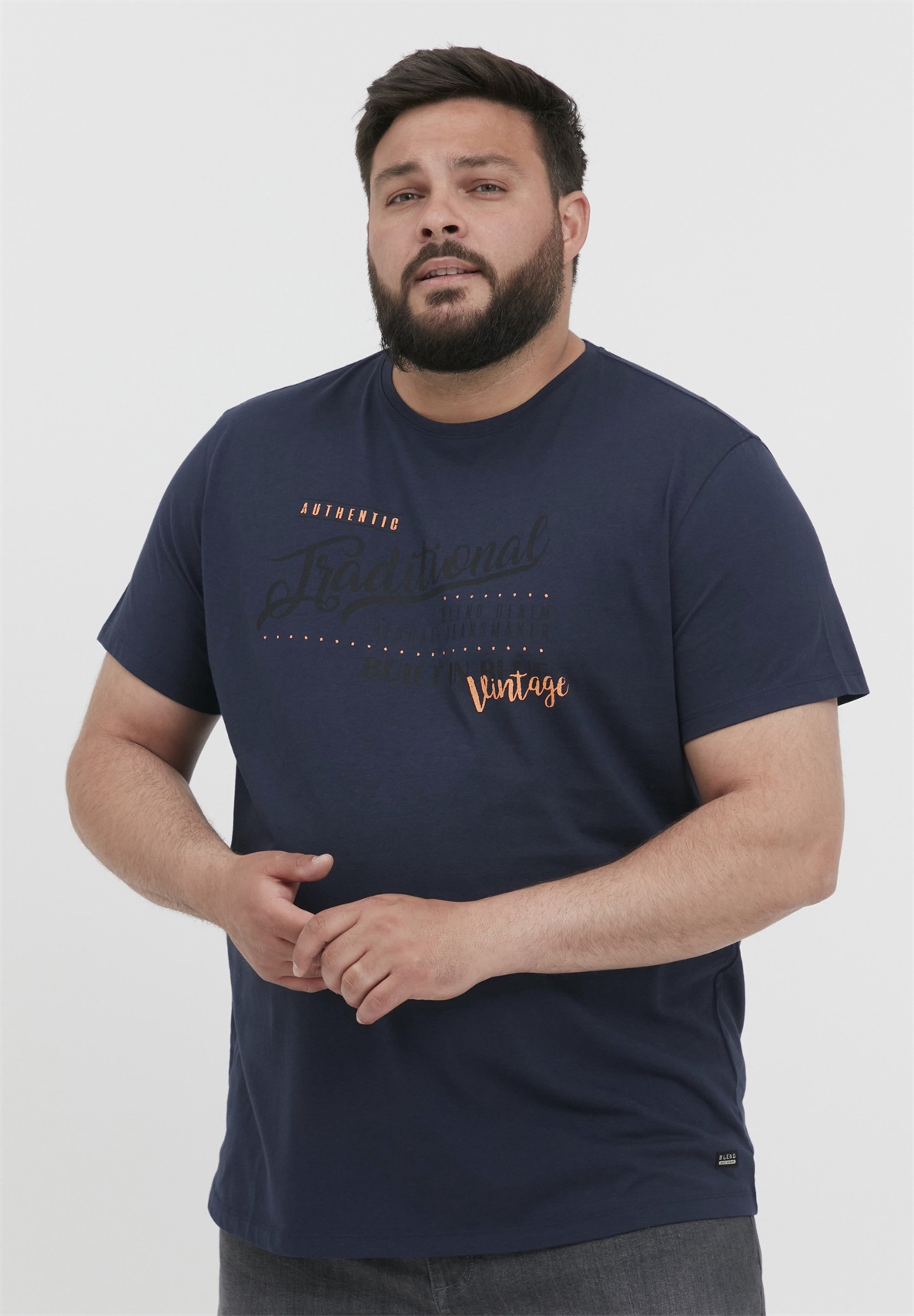 Blend BHBDOPPLER - T-Shirt print - mood indigo/blau