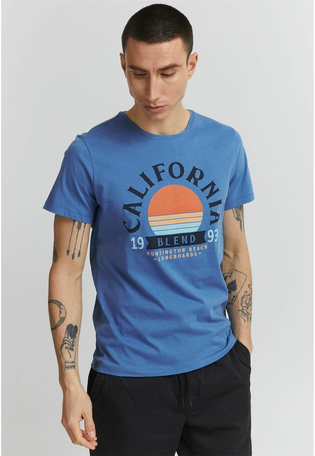 Blend BHOrtwin - T-Shirt print - pacific coast/blau