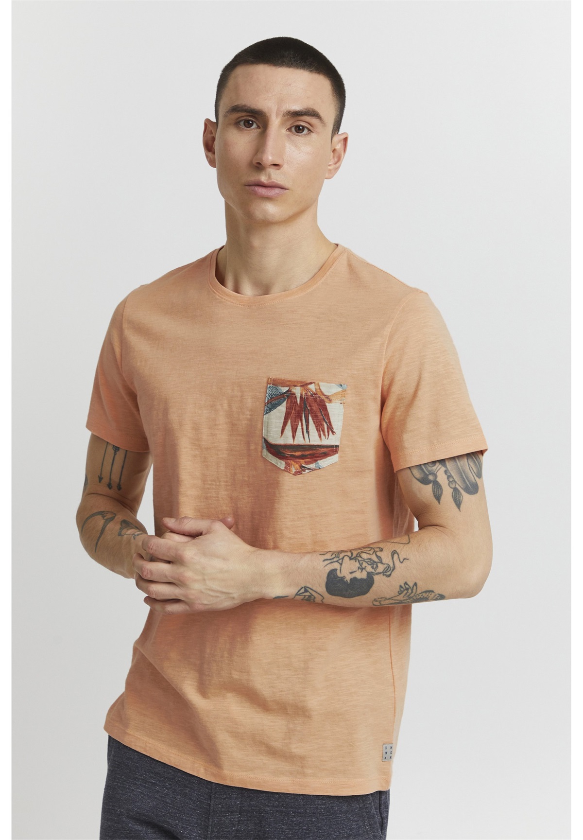 Blend BHTROP - T-Shirt print - coral sands/orange