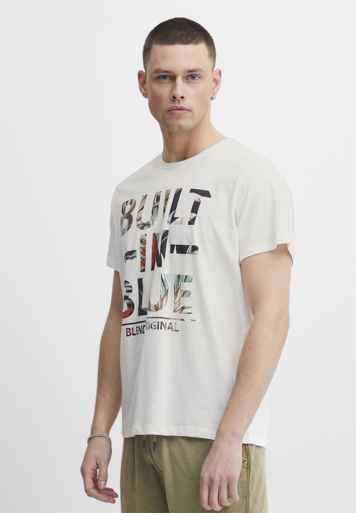 Blend BHTEE - T-Shirt print - snow white/weiß