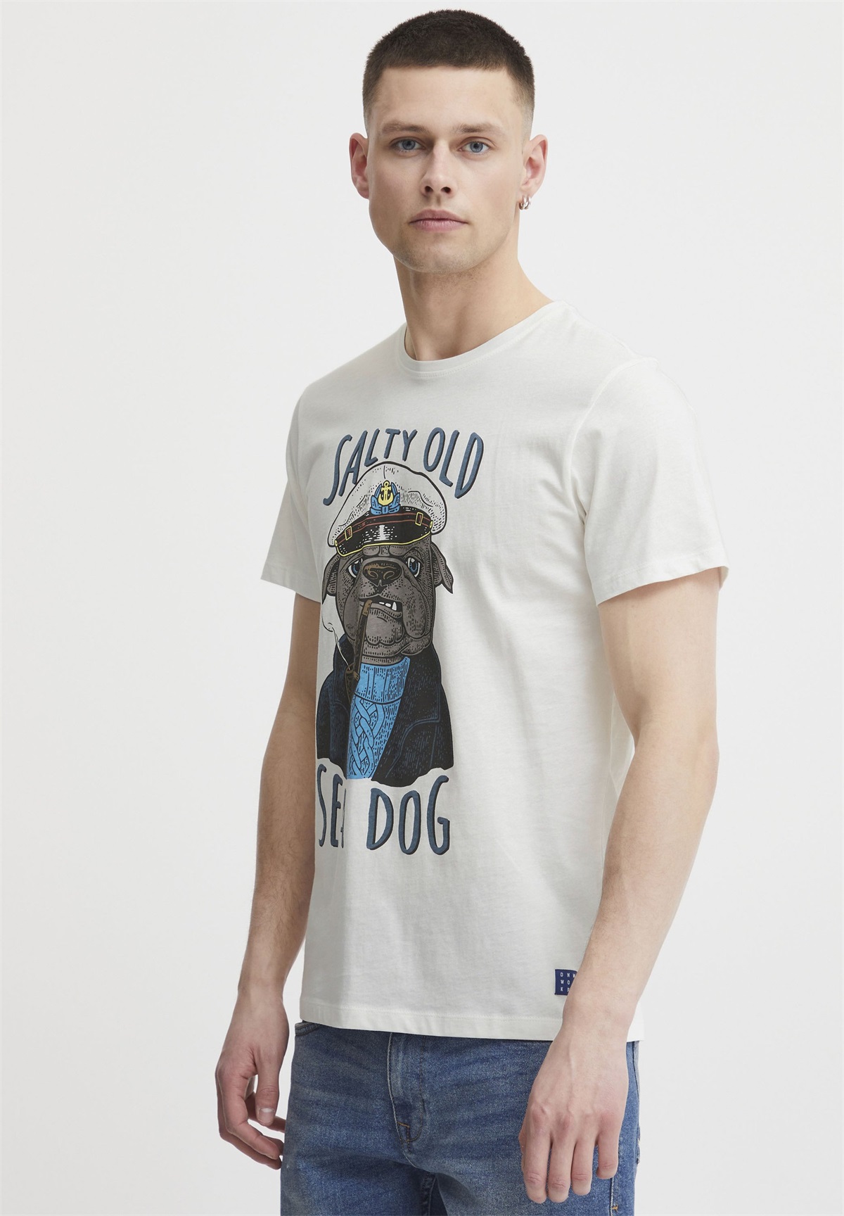 Blend BHPIROT - T-Shirt print - snow white/weiß