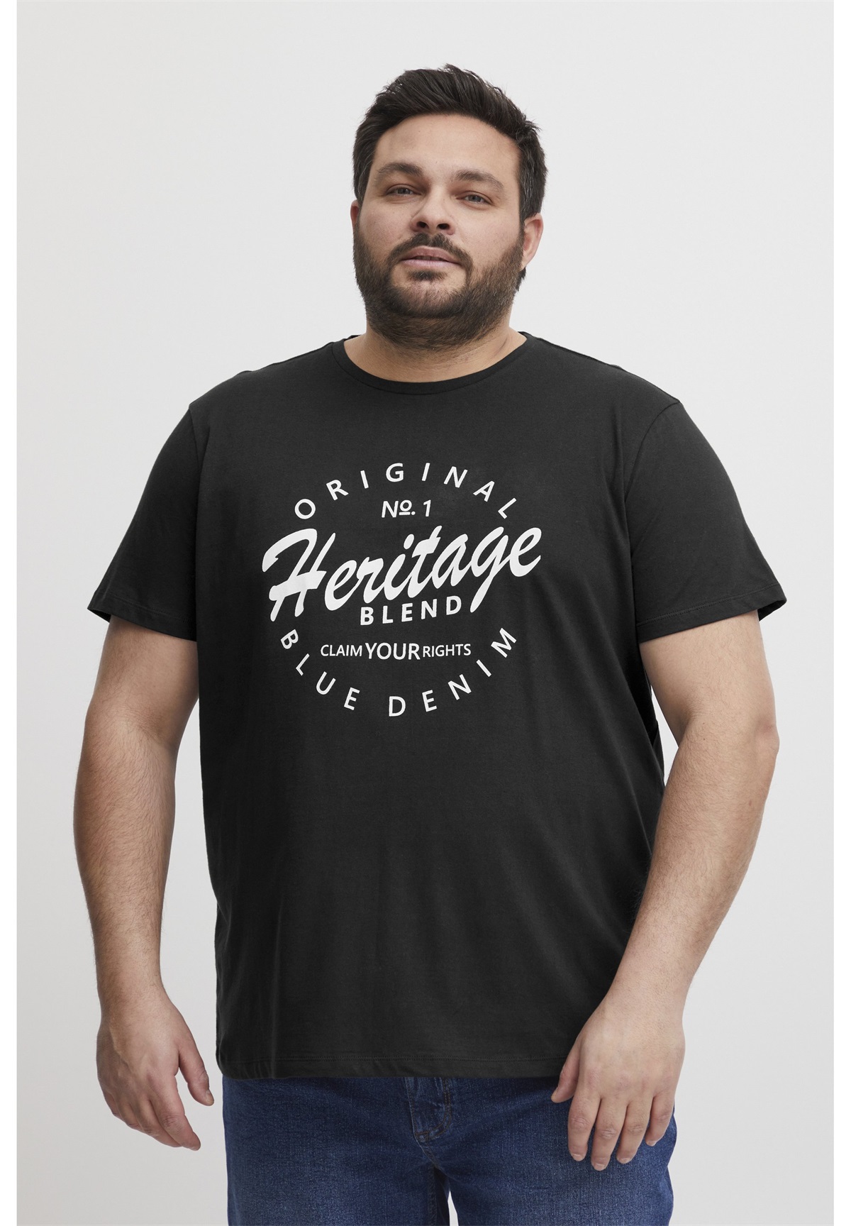 Blend BHBABRAHAM - T-Shirt print - black/schwarz