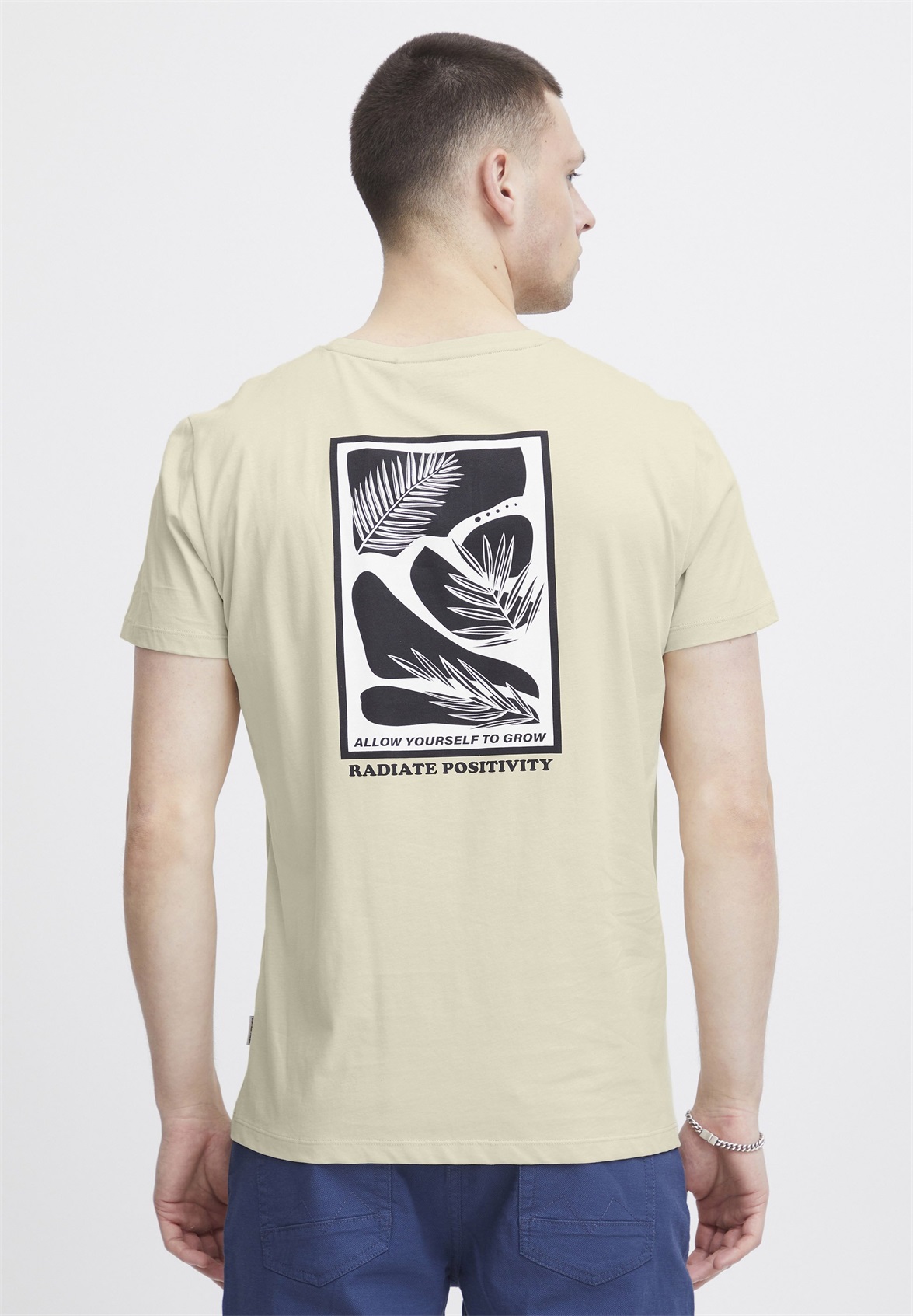 Blend BHTEE - T-Shirt print - oyster gray/beige