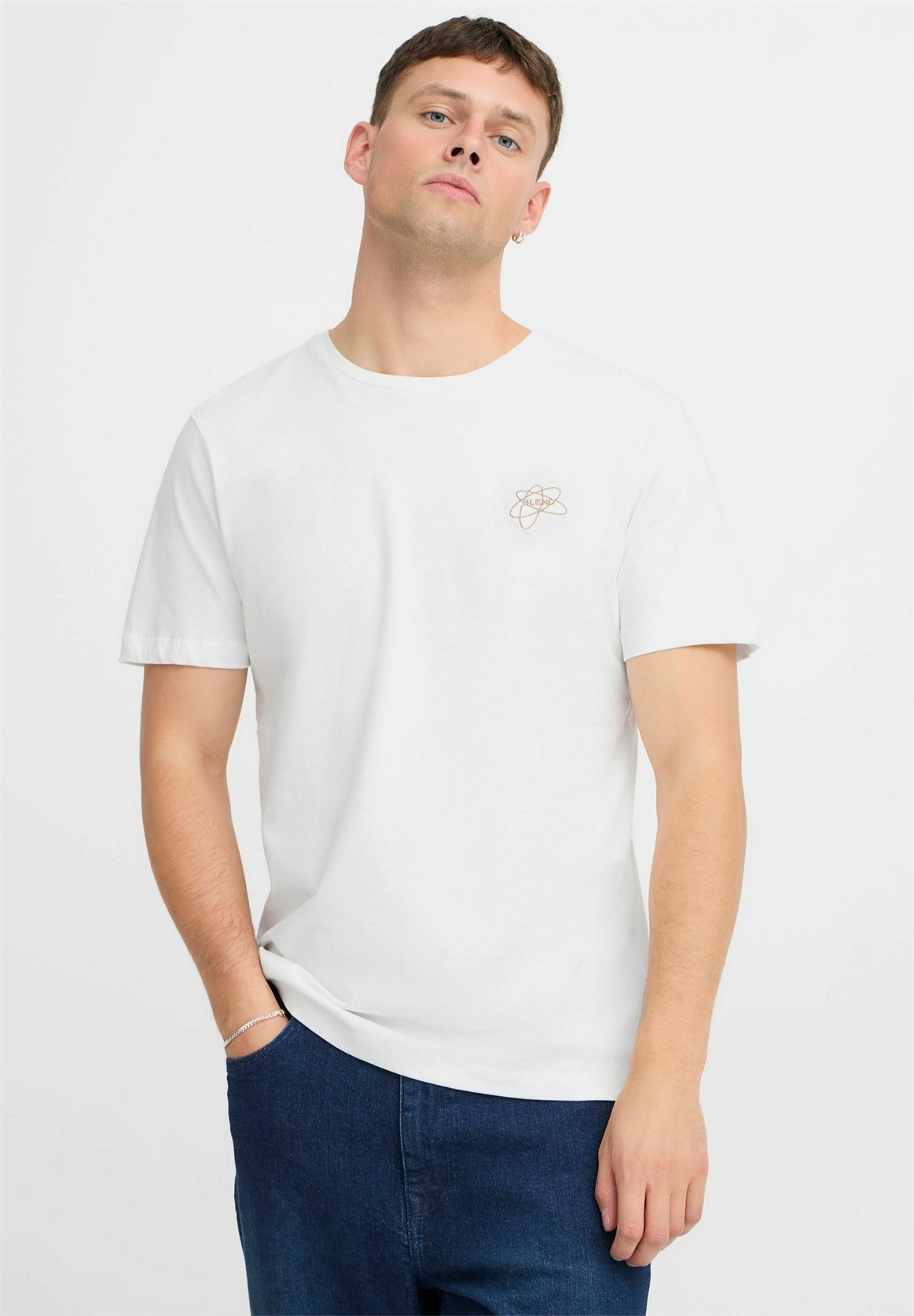 Blend BHTee - T-Shirt basic - vanillaforestnightcaramel/tanne