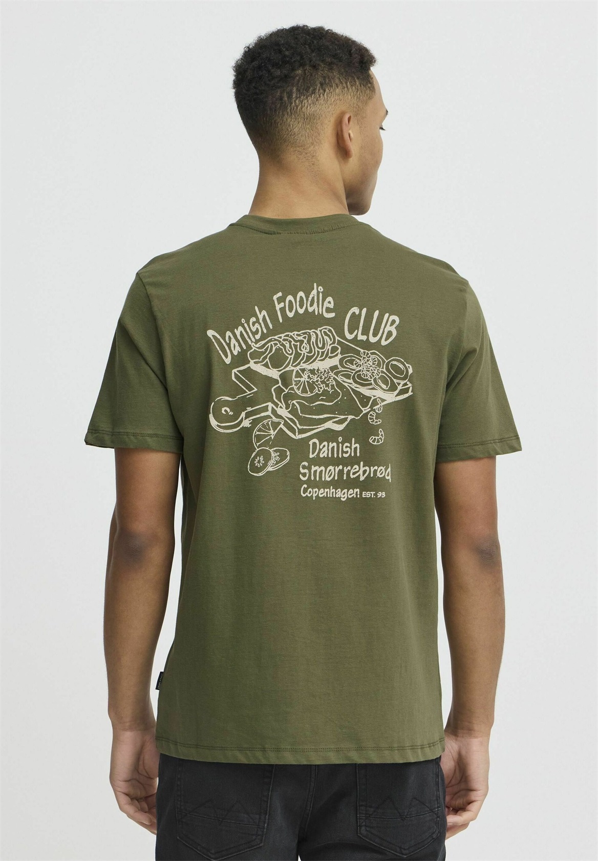 Blend BHVIGGO - T-Shirt print - olive night/tanne