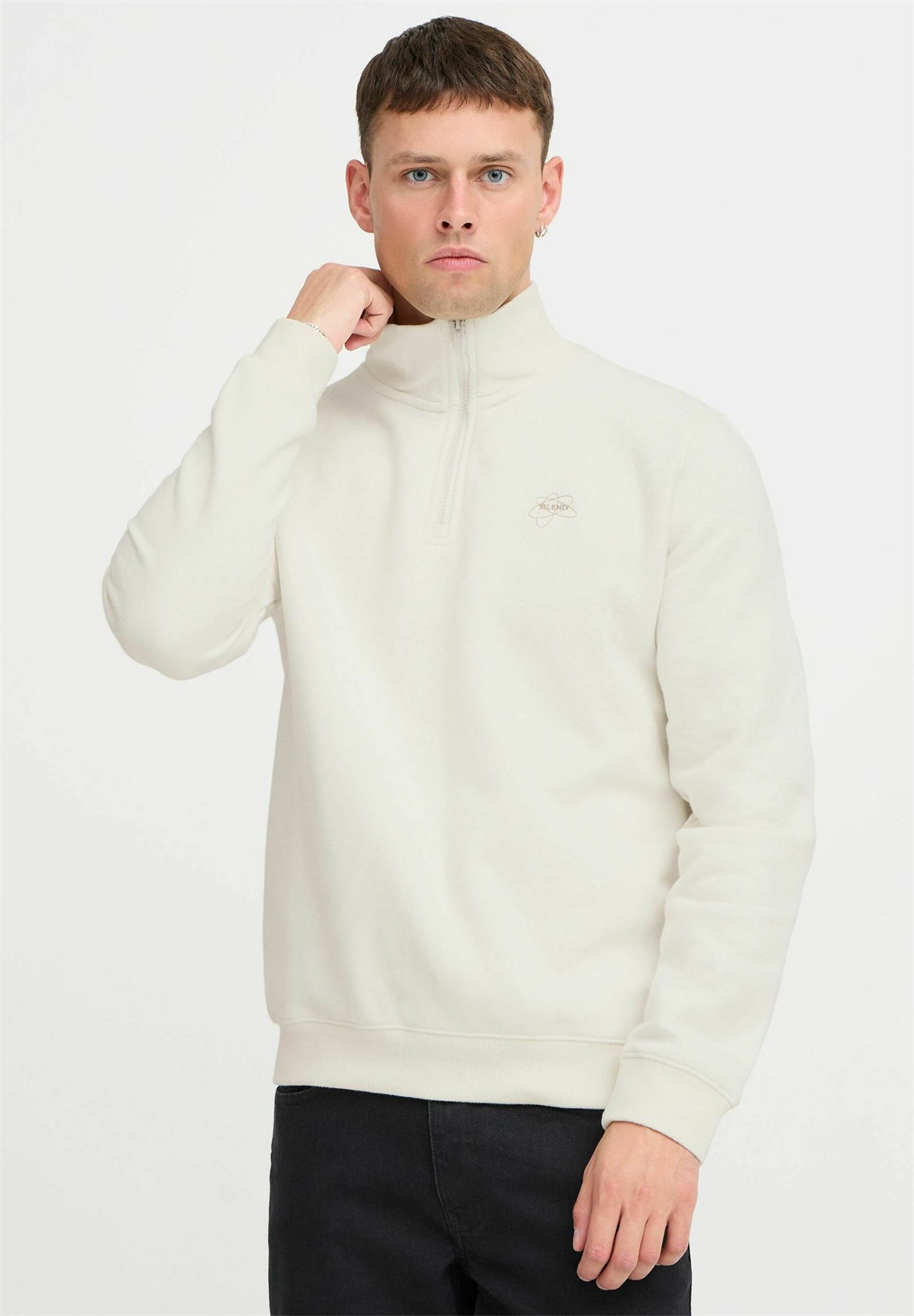 Blend BHSWEATSHIRT - Sweatshirt - vanilla ice/weiß