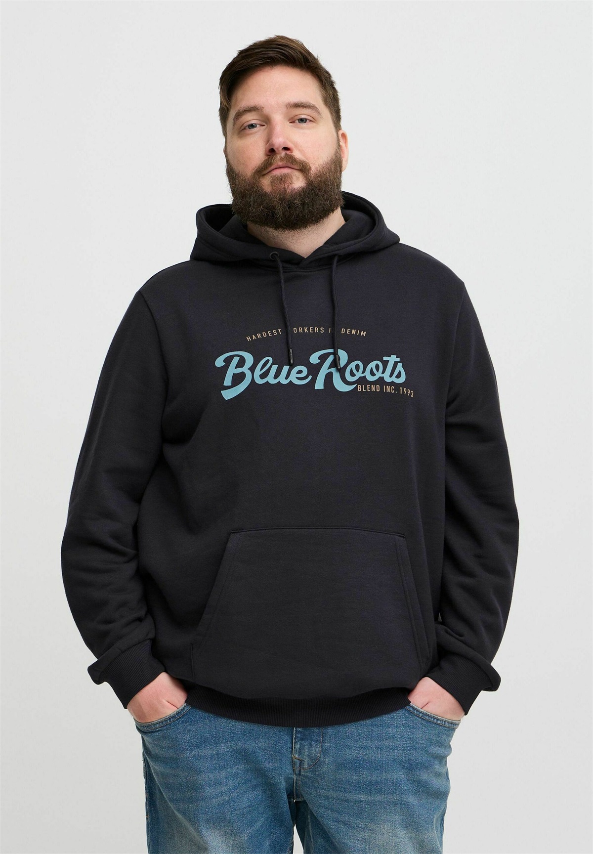 Blend BHBSWEATSHIRT - Kapuzenpullover - black/schwarz