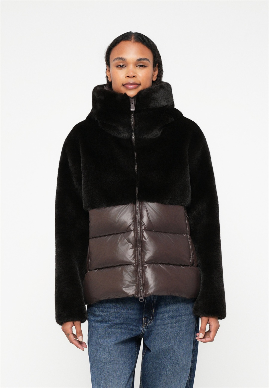 Blauer FANEVIL - Winterjacke - braun/dunkelbraun