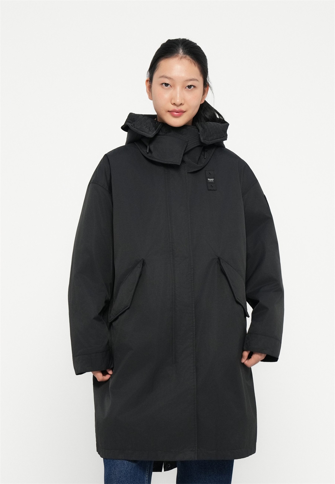 Blauer KEMBERMA - Wintermantel - black/schwarz