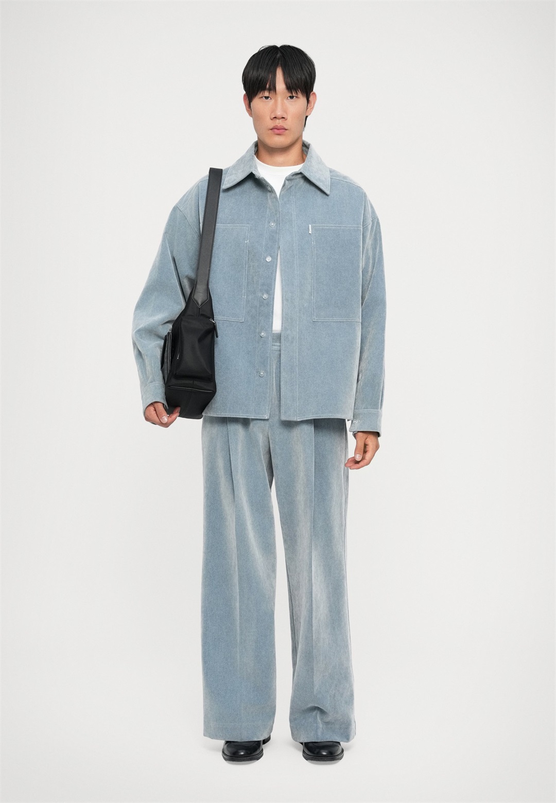 Bonsai UNISEX - Stoffhose - blue gray/blau