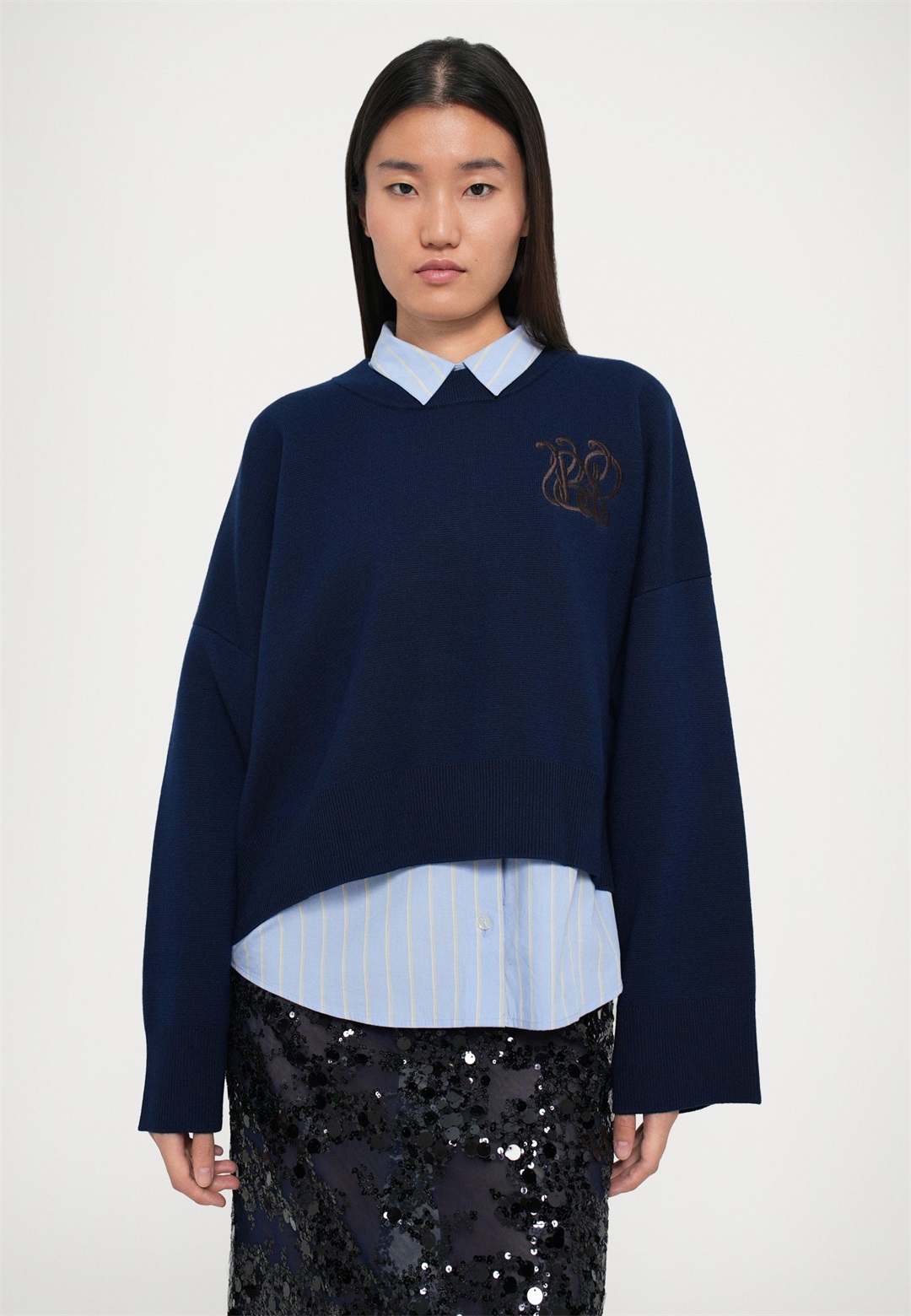 Baum und Pferdgarten CATIE - Strickpullover - dark blue/dunkelblau