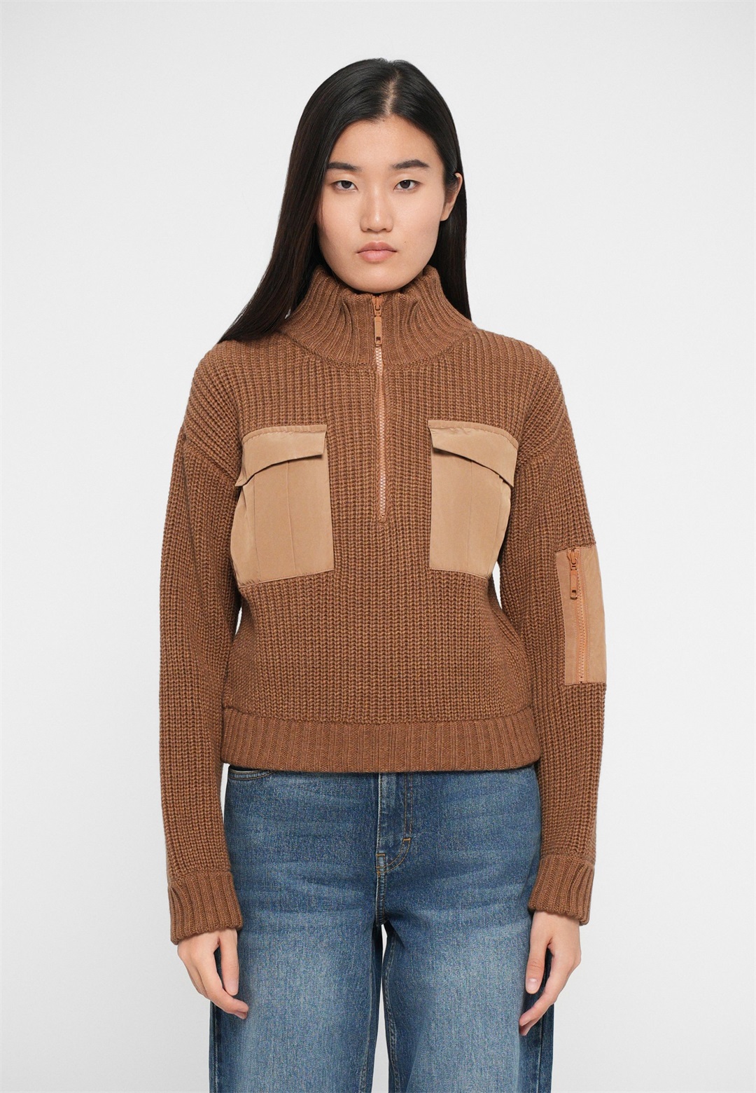 Baum und Pferdgarten CLYDE - Strickpullover - light brown/hellbraun