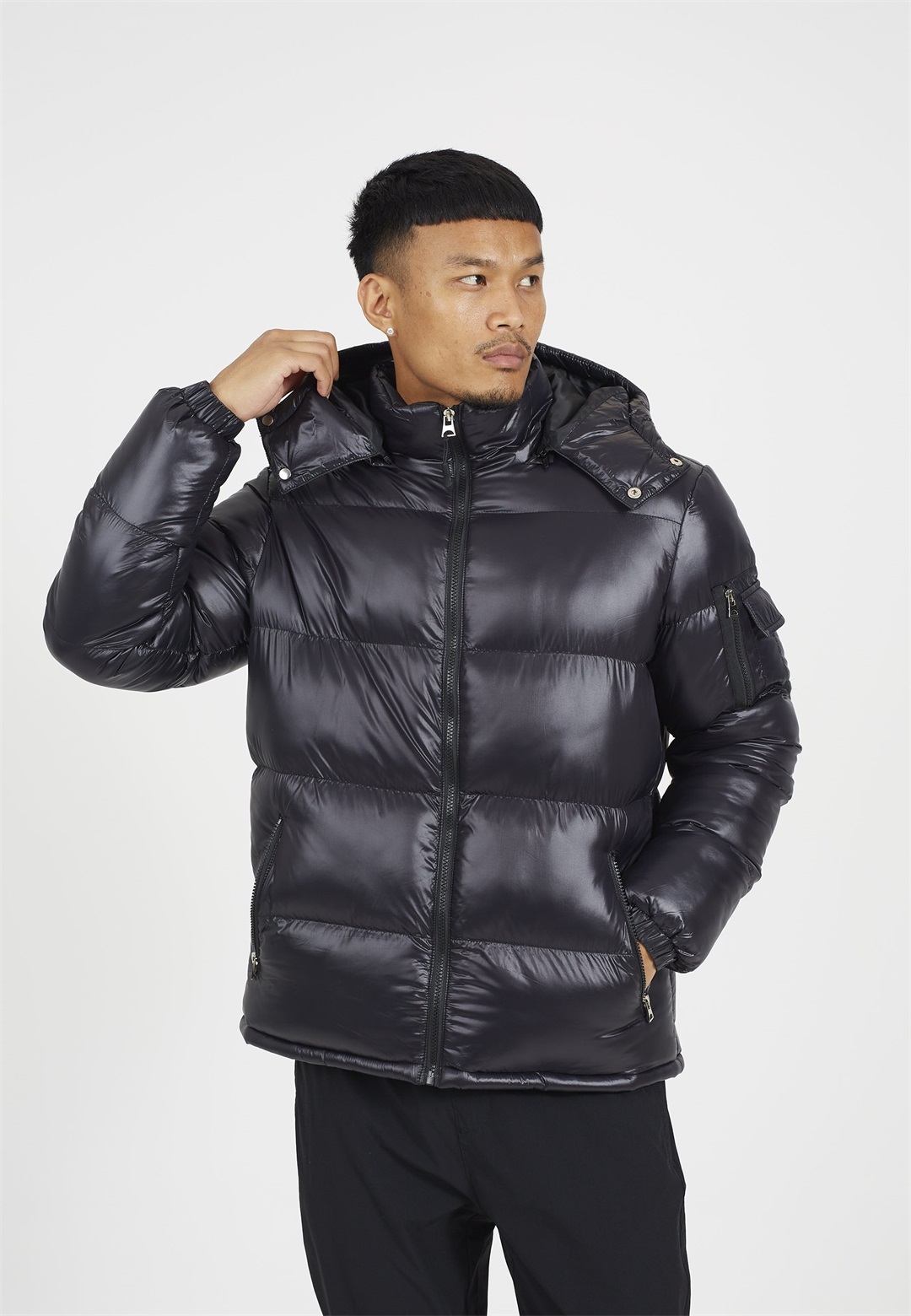 Brave Soul JARED - Winterjacke - black/schwarz