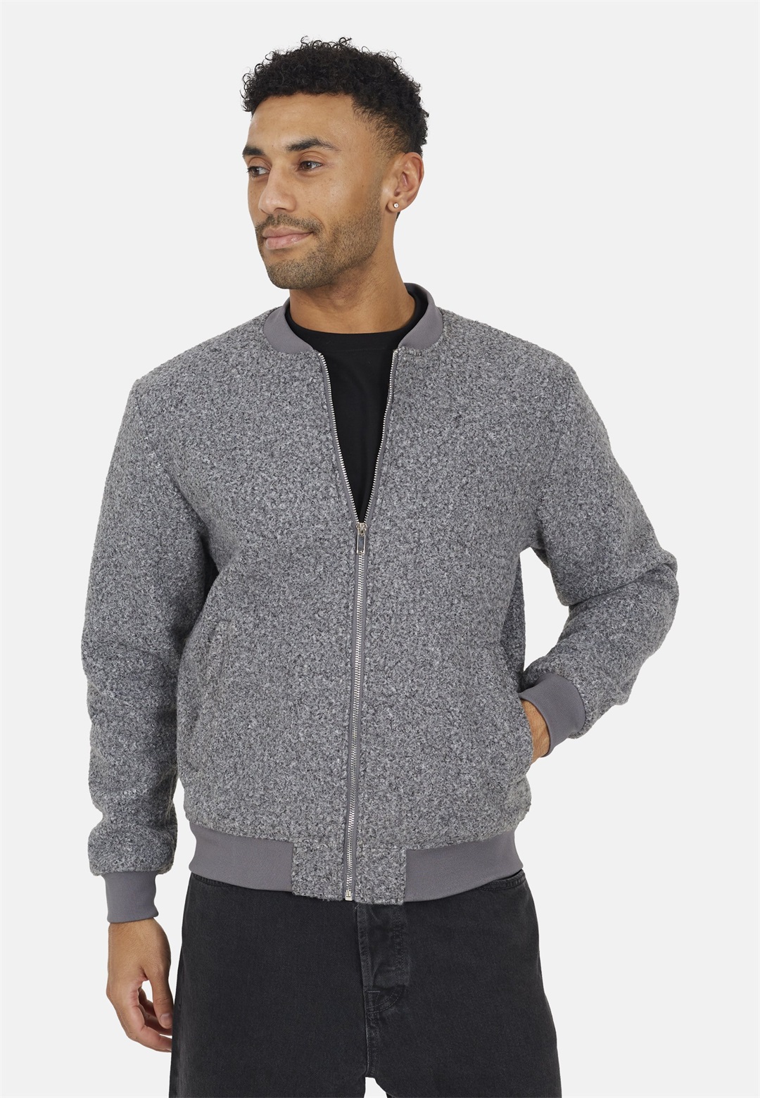 Brave Soul Bomberjacke - grey/grau
