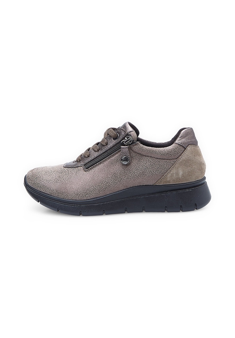 Bata CON ZIP - Sneaker low - taupe