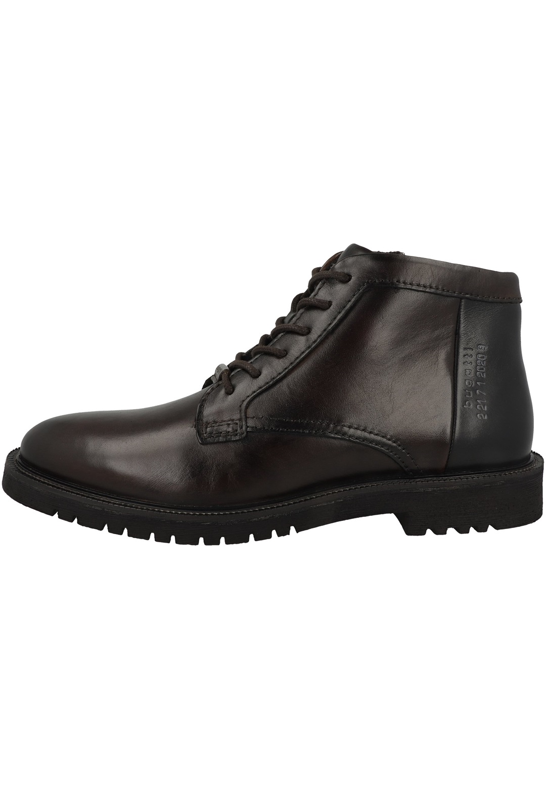 bugatti Schnürstiefelette - dark brown black/dunkelbraun