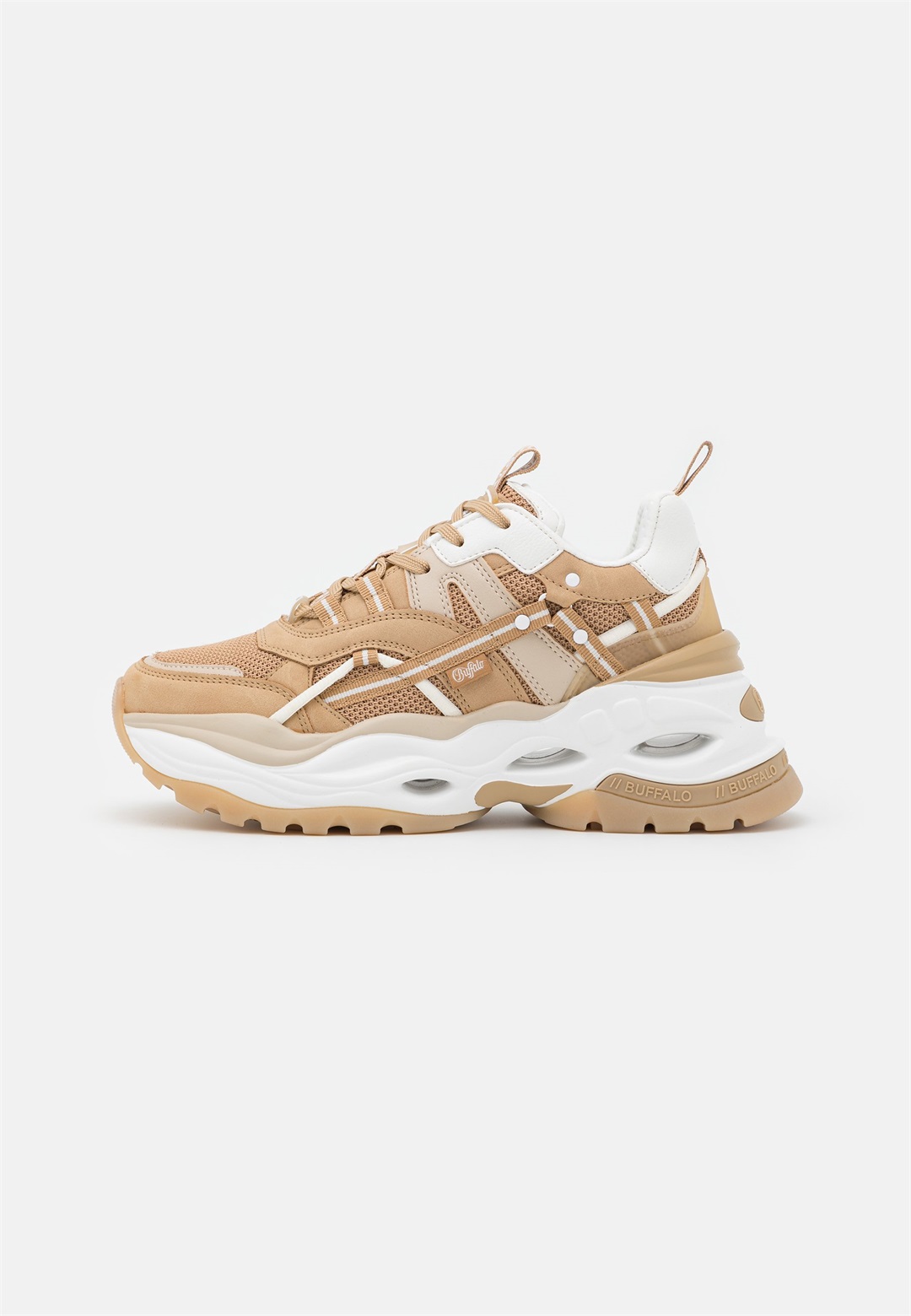 Buffalo TRIPLET HOLLOW - Sneaker low - beige/beige