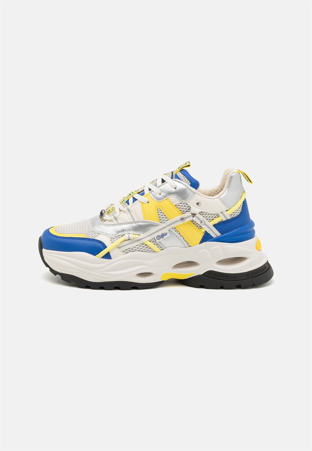 Buffalo TRIPLET HOLLOW - Sneaker low - blue/yellow/white/mehrfarbig
