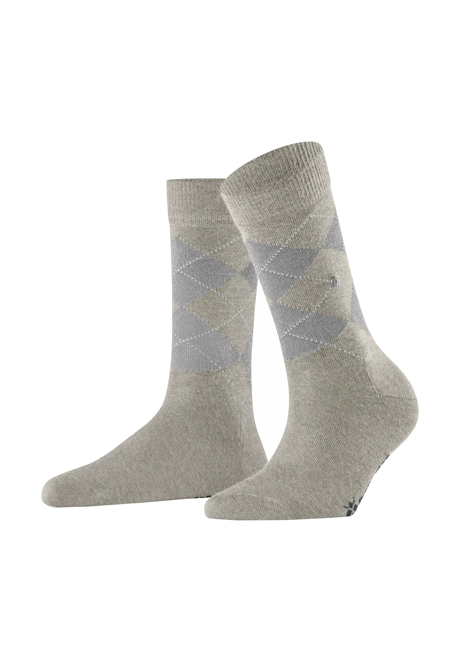 Burlington MARYLEBONE LUREX - Socken - light grey/hellgrau