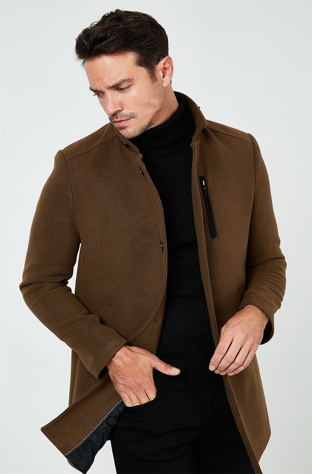 Buratti Kurzmantel - snuff colored/braun