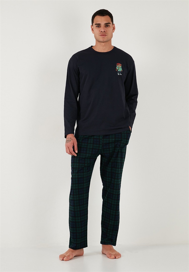 Buratti SET REGULAR FIT - Nachtwäsche Set - dark blue/dunkelblau