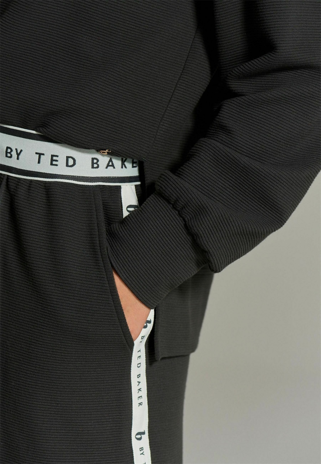 B by Ted Baker WIDE LEG JOGGERS - Jogginghose - charcoal grey/grau