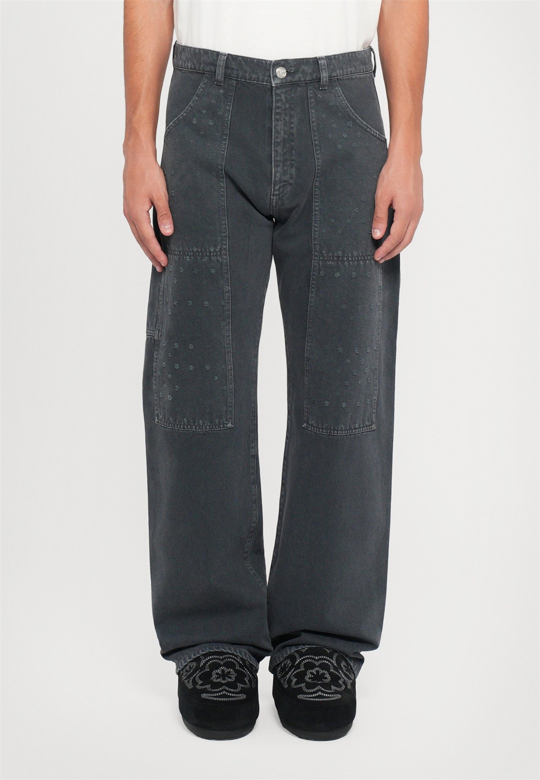 BLUEMARBLE DISTRESSED PANNELLED - Jeans Relaxed Fit - grey/grau