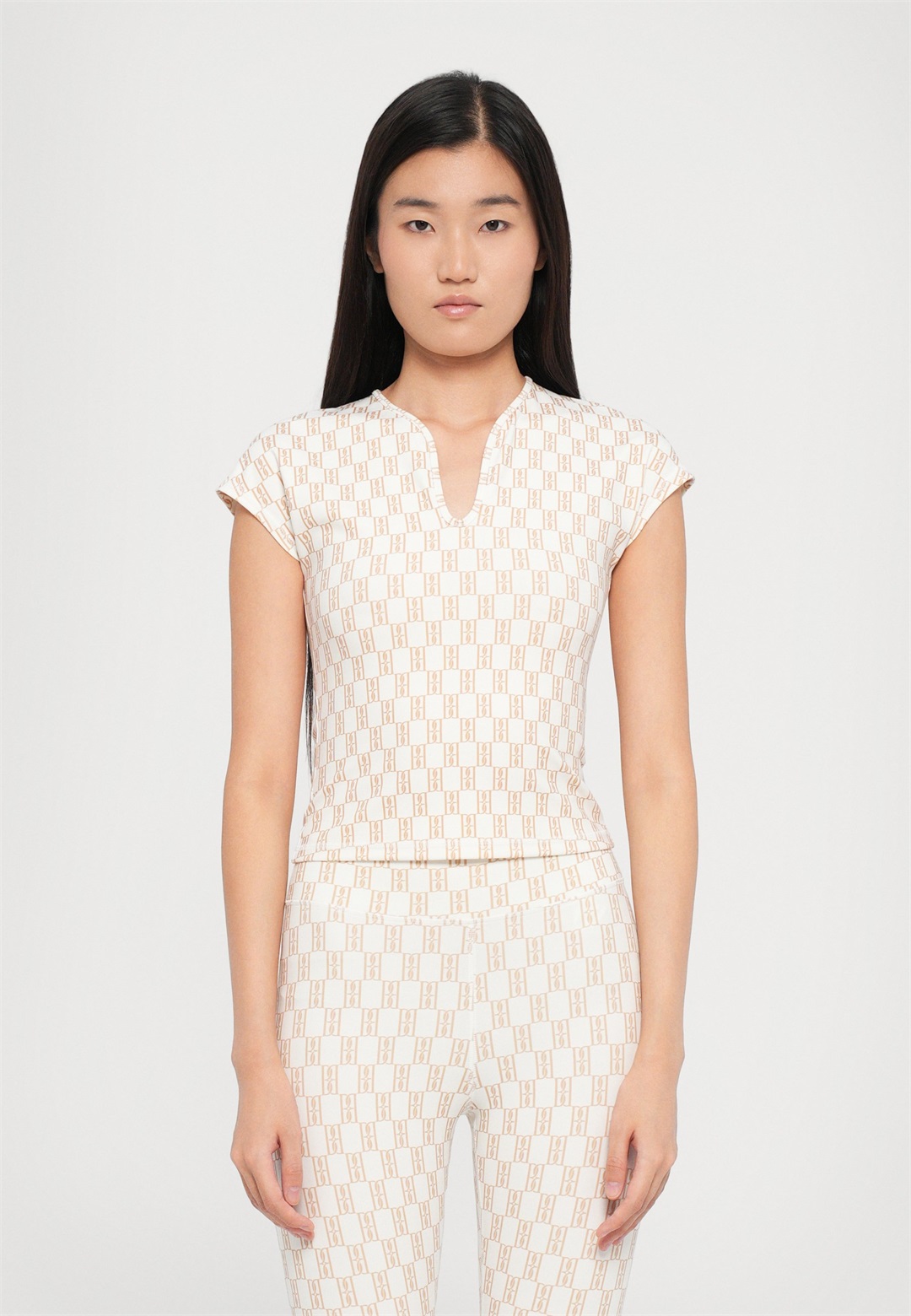 By Malene Birger VANAZIA - T-Shirt print - creme/offwhite