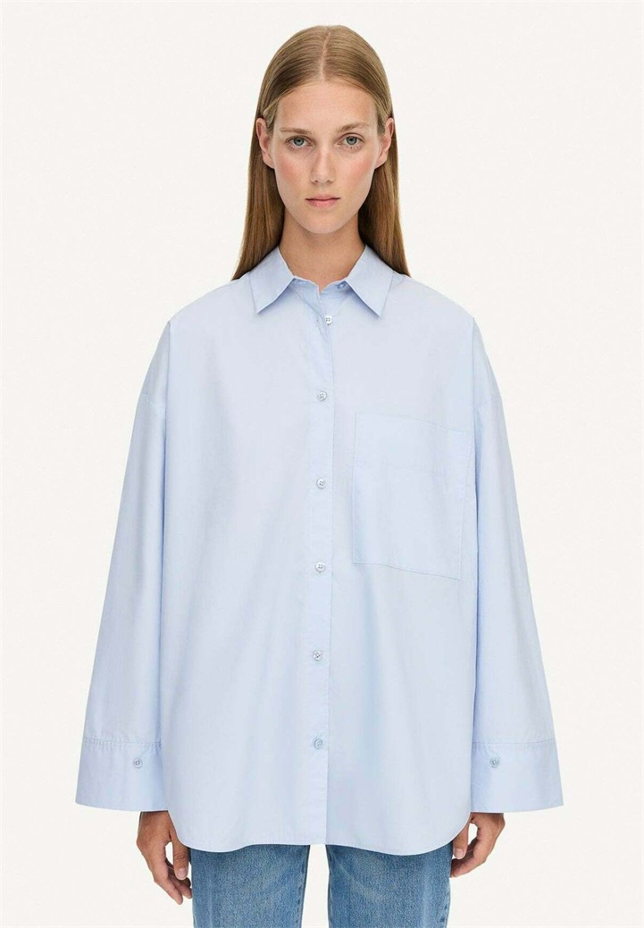 By Malene Birger DERRIS - Hemdbluse - light blue/blau