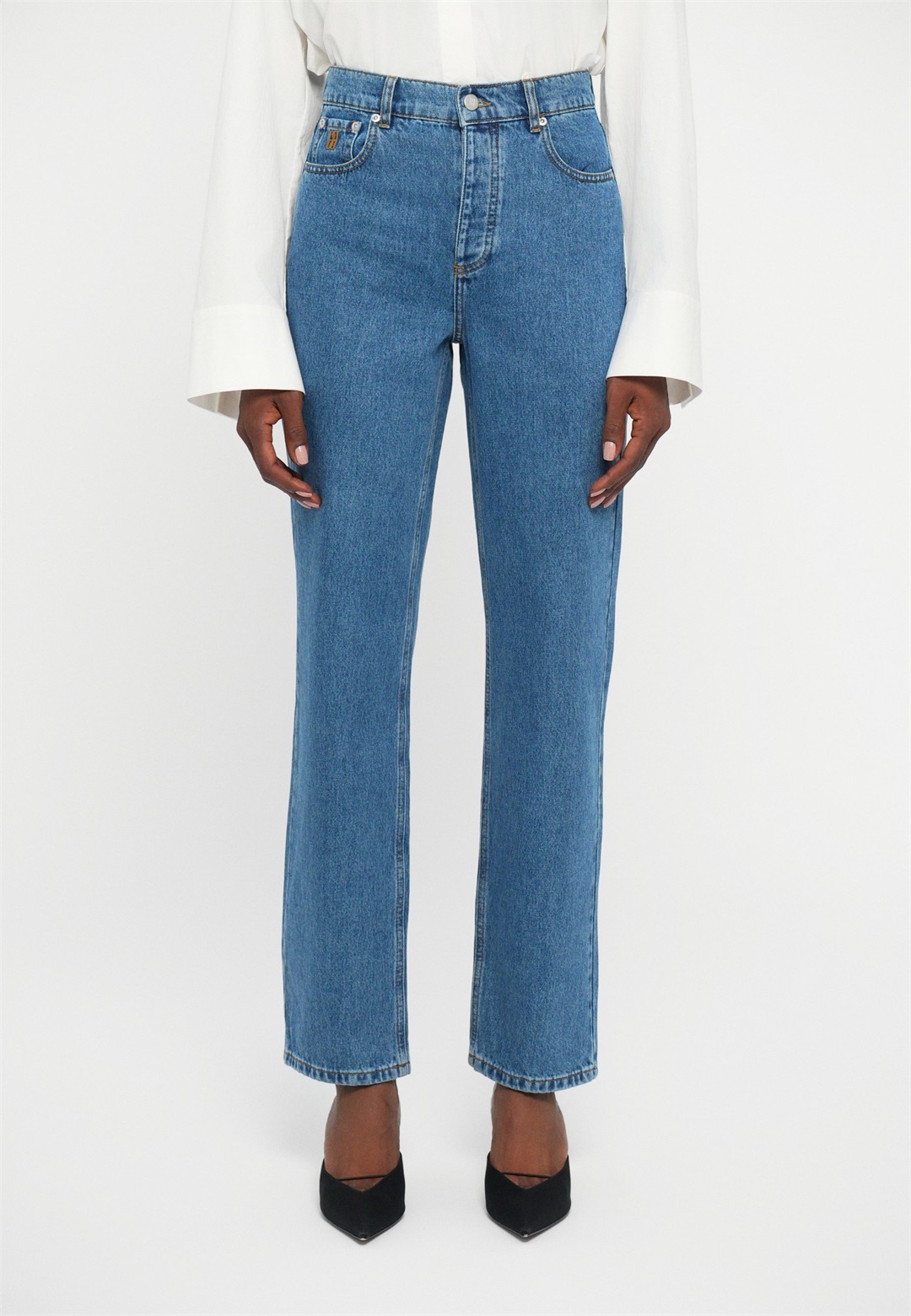 By Malene Birger CHICAGO - Jeans Relaxed Fit - mid denim blue/blue denim
