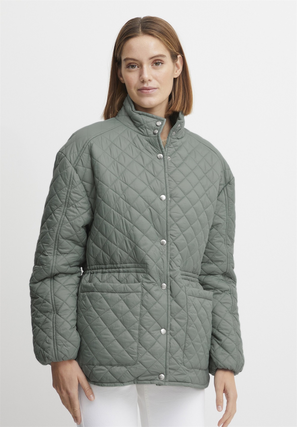 b.young BYBERTA SHORT JACKET - - Übergangsjacke - sea spray/tanne