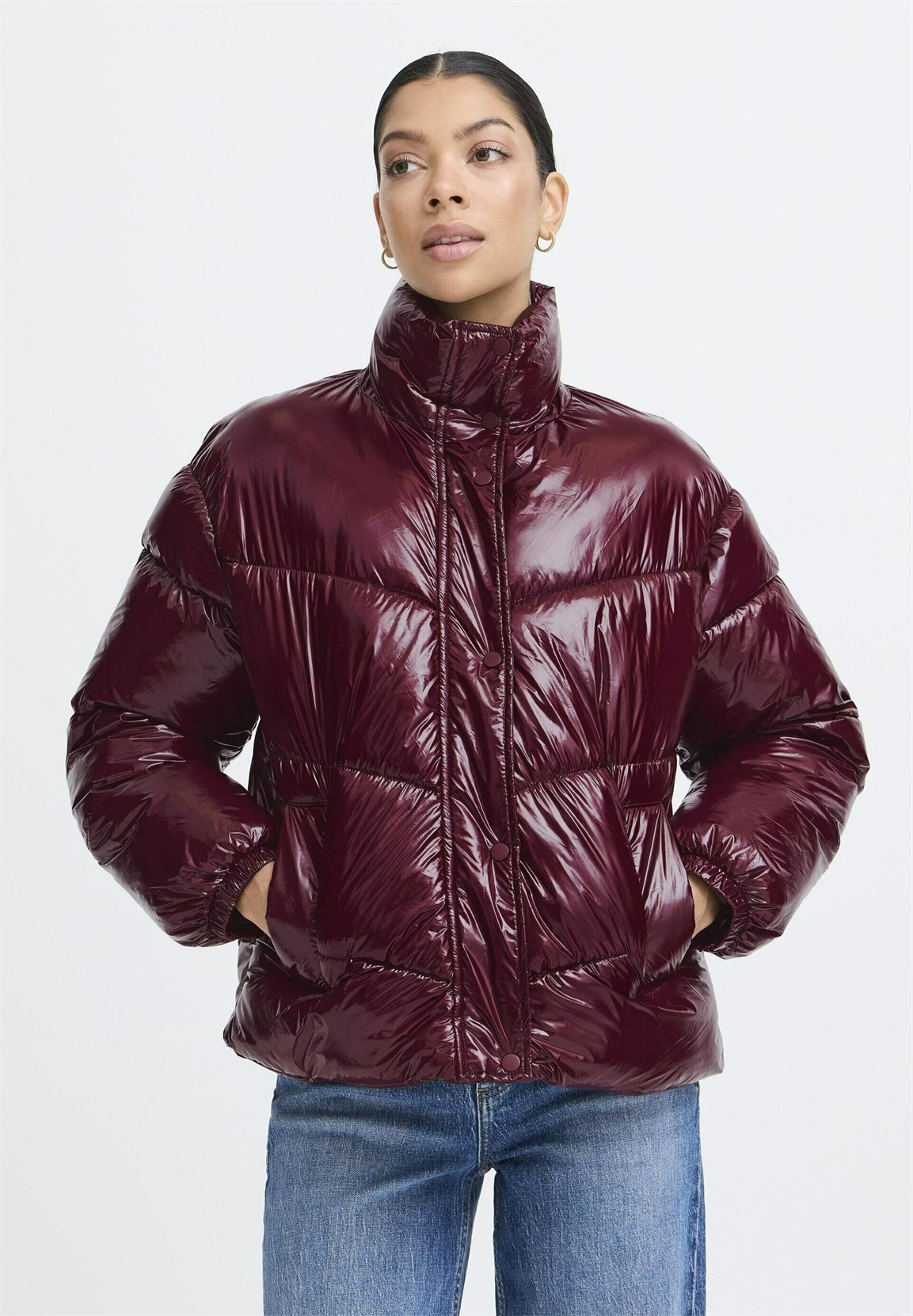 b.young BINIA - Winterjacke - port royale/bordeaux