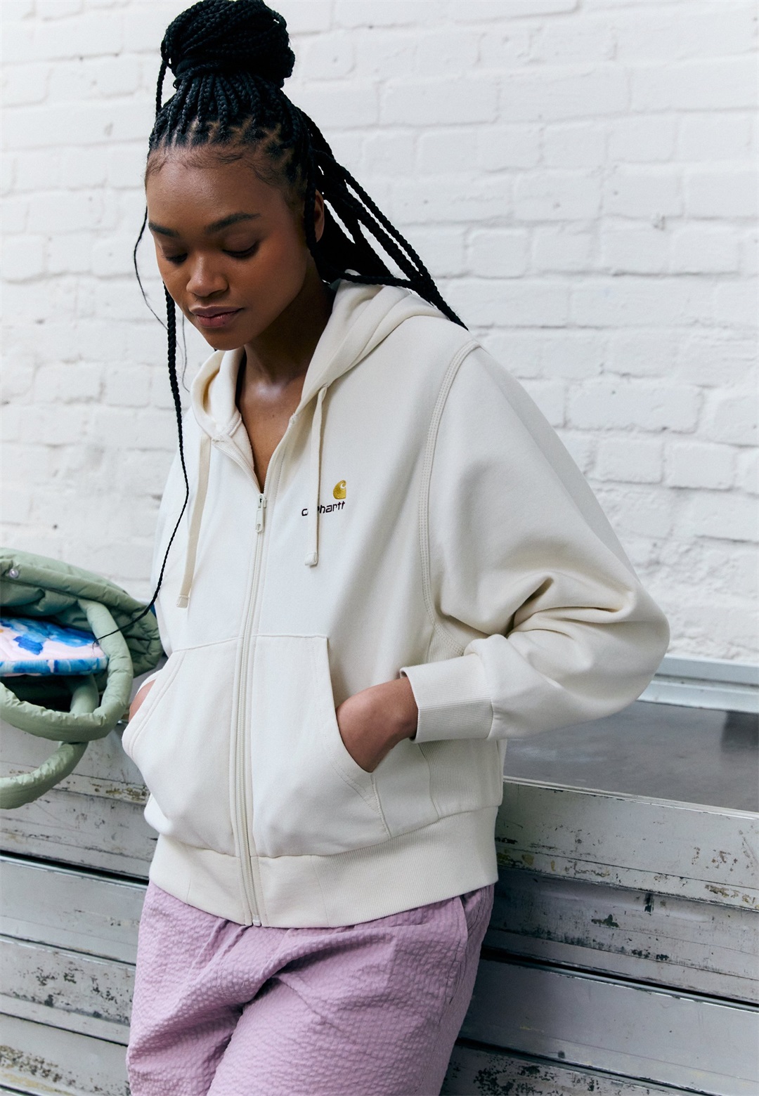 Carhartt WIP AMERICAN JACKET - Sweatjacke - natural/sand