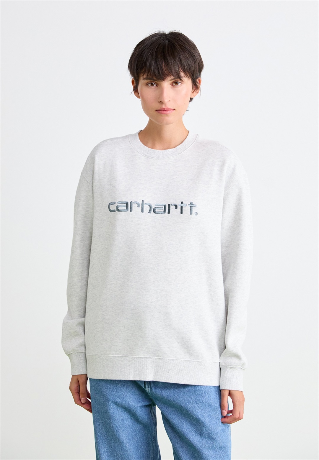 Carhartt WIP Sweatshirt - ash heather/citadel/grau