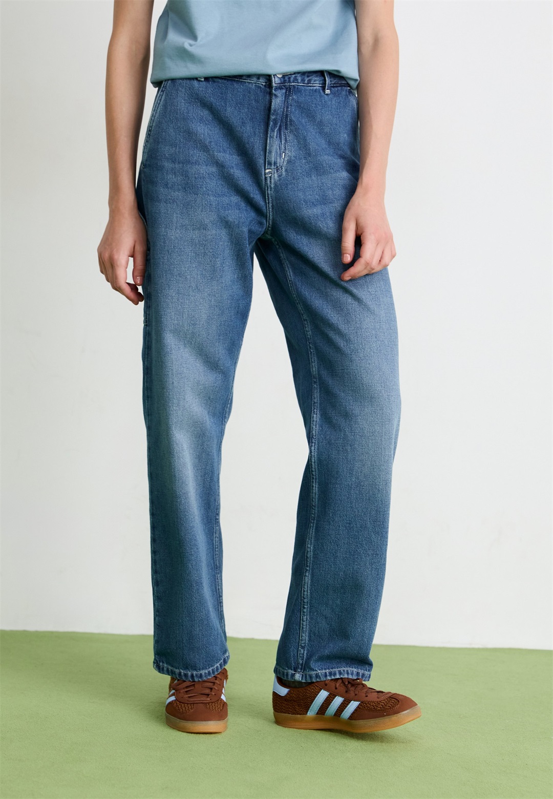 Carhartt WIP PIERCE PANT STRAIGHT - Jeans Relaxed Fit - blue dark used wash/dark-blue denim