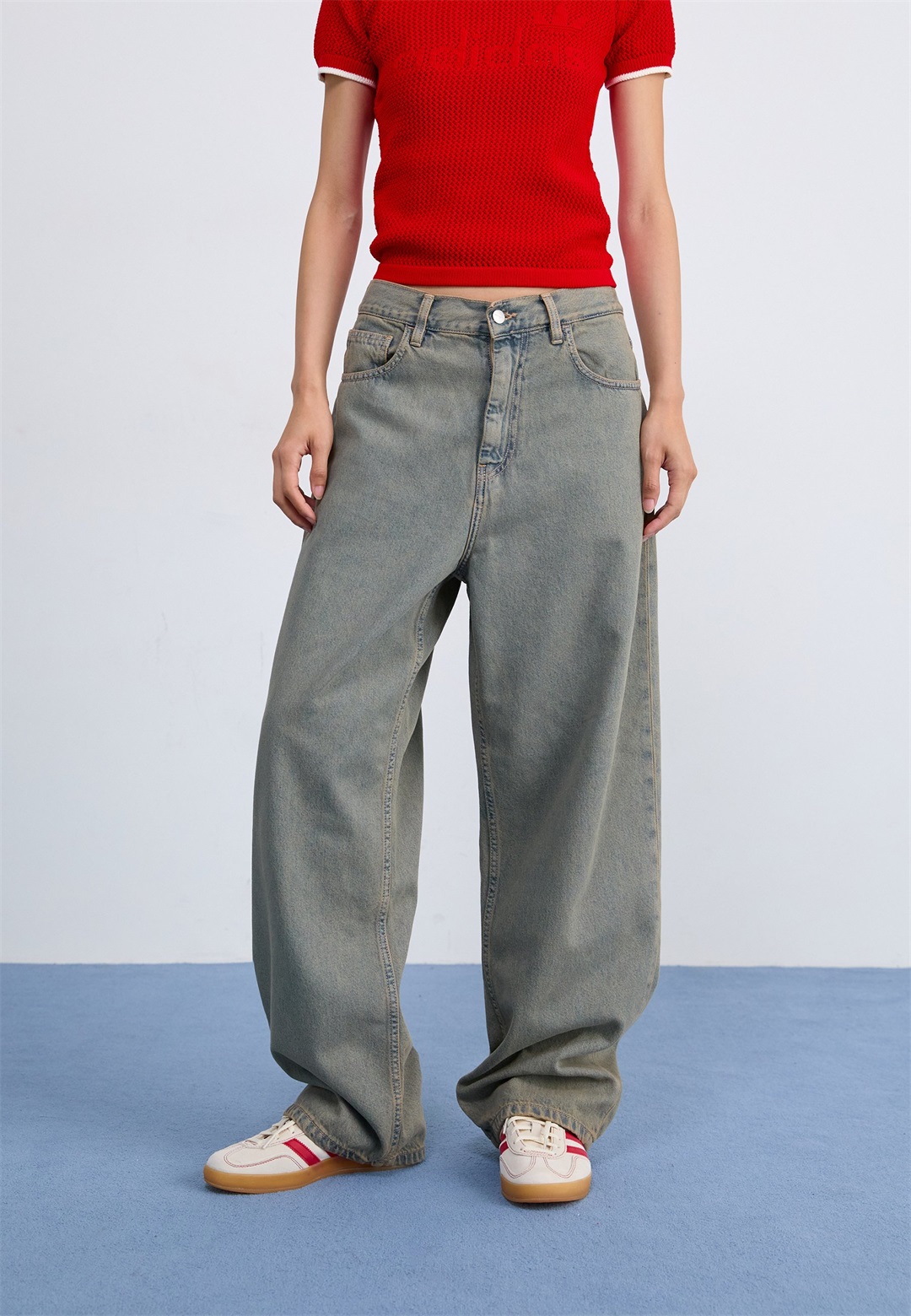 Carhartt WIP BRANDON PANT SMITHTOWN - Jeans Relaxed Fit - blue/leather garment dyed/grau