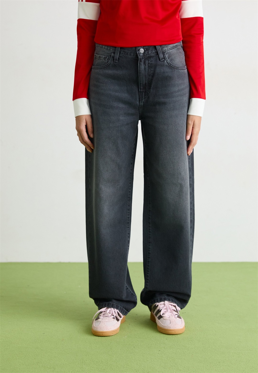 Carhartt WIP ARIN PANT - Jeans Straight Leg - black dark used wash/black denim