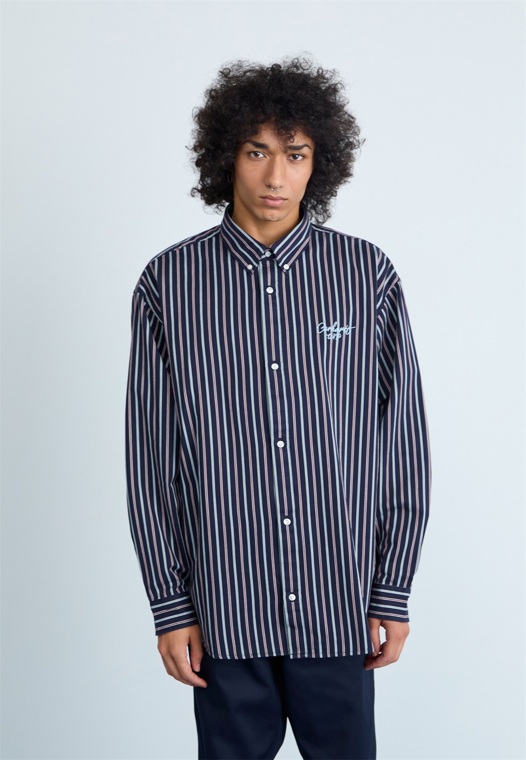 Carhartt WIP PALANCE - Hemd - dark navy/dunkelblau