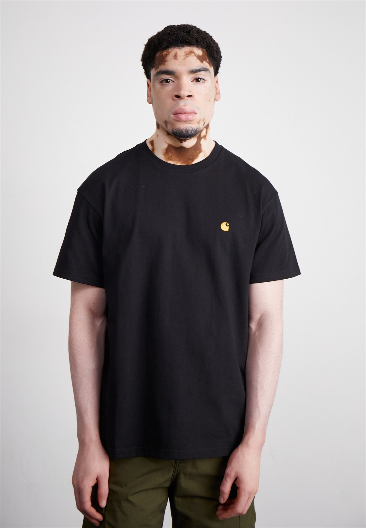 Carhartt WIP CHASE - T-Shirt basic - black/gold/schwarz