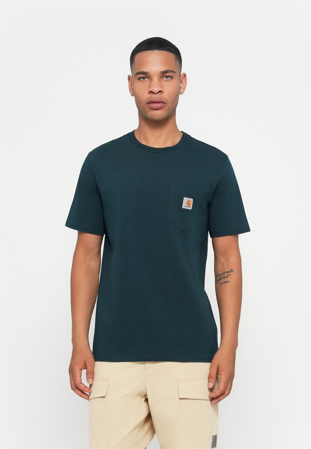 Carhartt WIP POCKET - T-Shirt basic - deep lagoon/blau