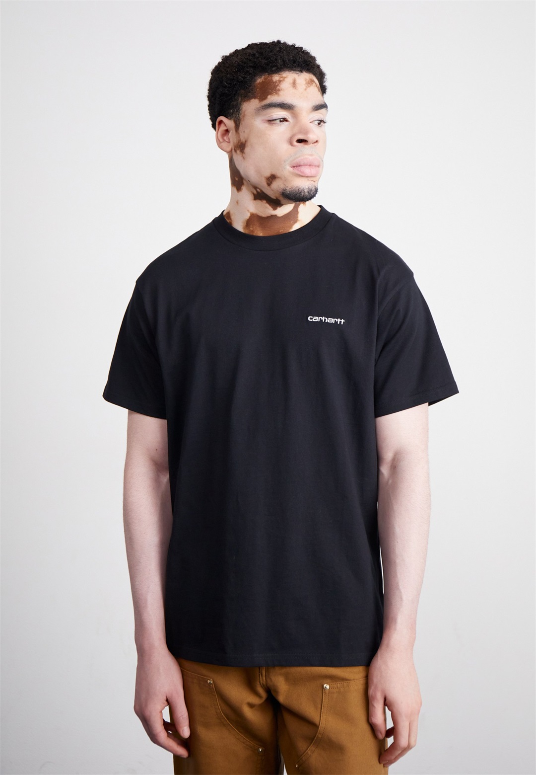 Carhartt WIP SCRIPT EMBROIDERY - T-Shirt basic - black / white/schwarz