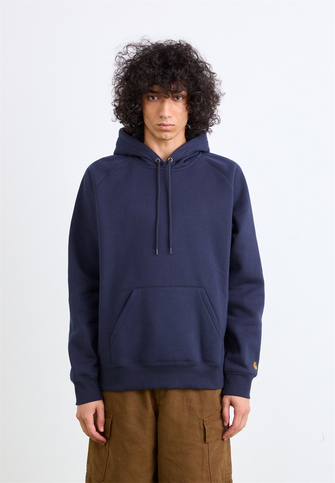 Carhartt WIP HOODED CHASE - Sweatshirt - dark navy/dunkelblau