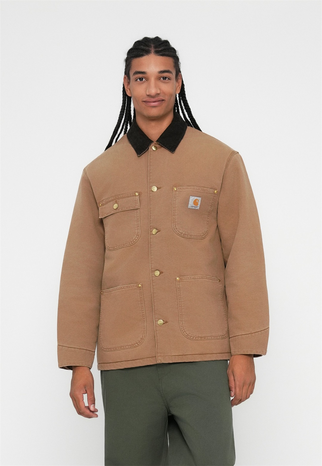 Carhartt WIP CHORE COAT - Übergangsjacke - hamilton brown/tobacco/hellbraun