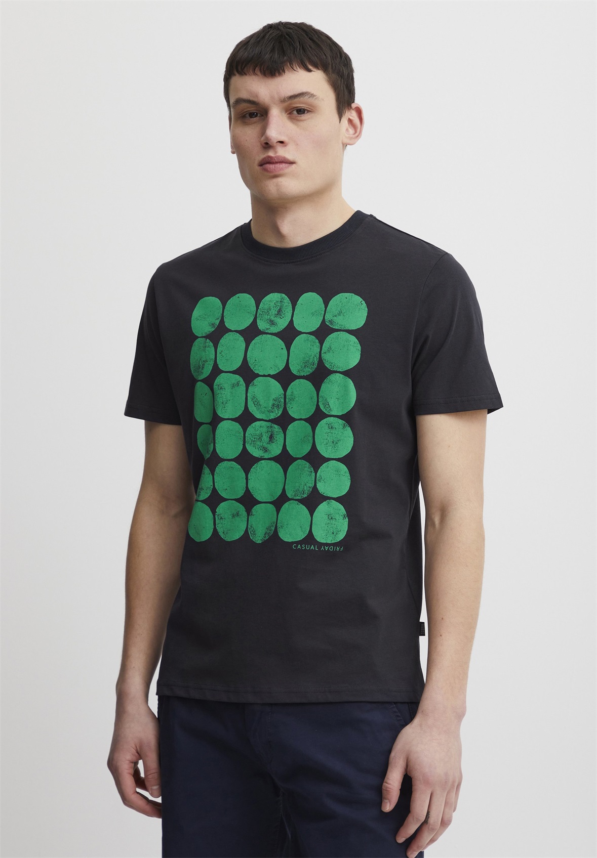 Casual Friday CFThor - T-Shirt print - dark navy/blau