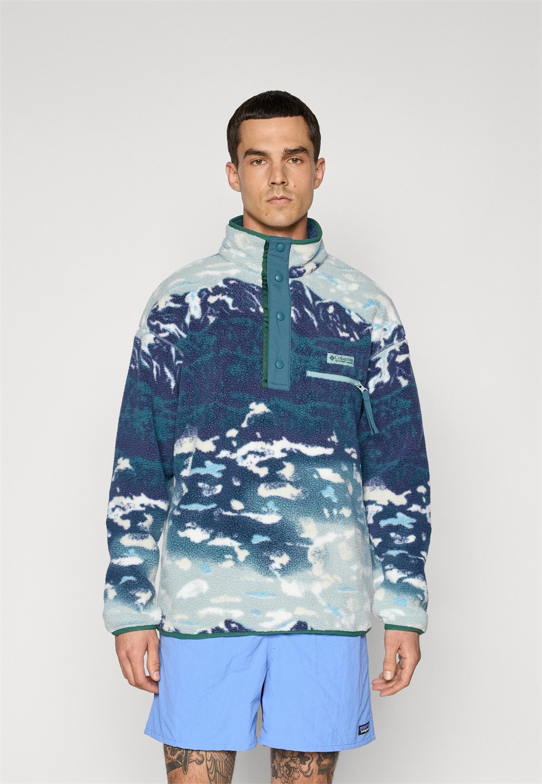 Columbia HELVETIA - Fleecepullover - crushed blue sisters/blau