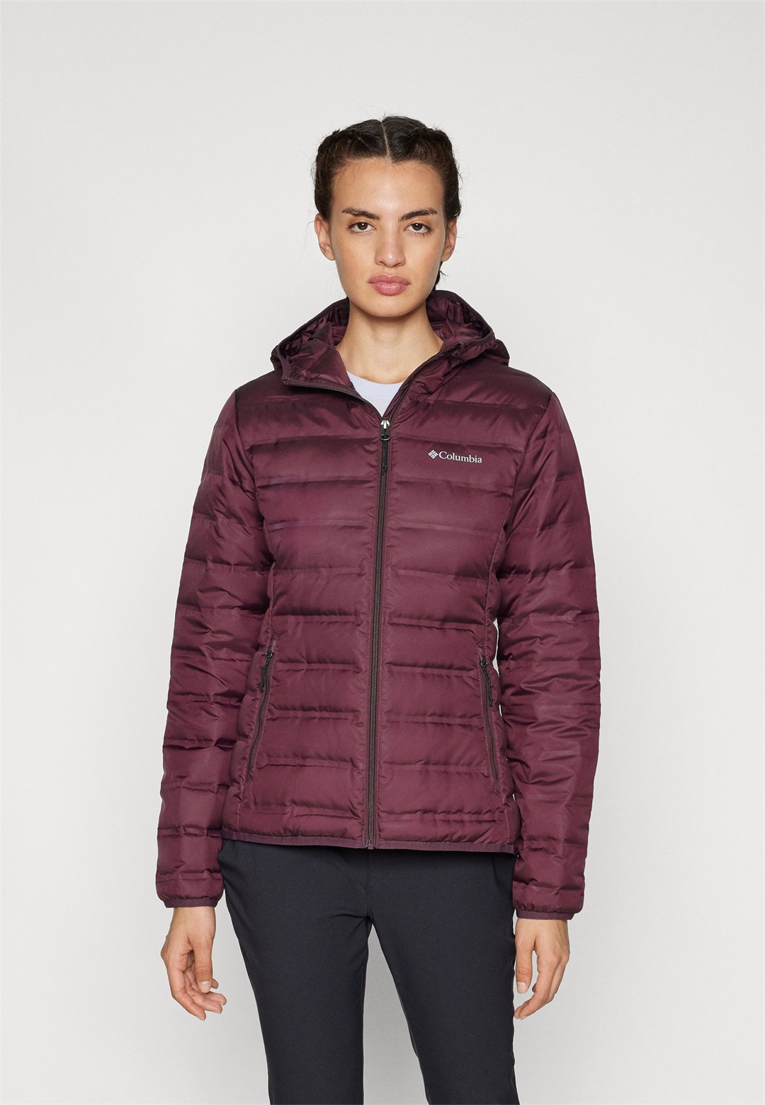 Columbia LAKE 22™ HOODED JACKET - Daunenjacke - moonvista/beere