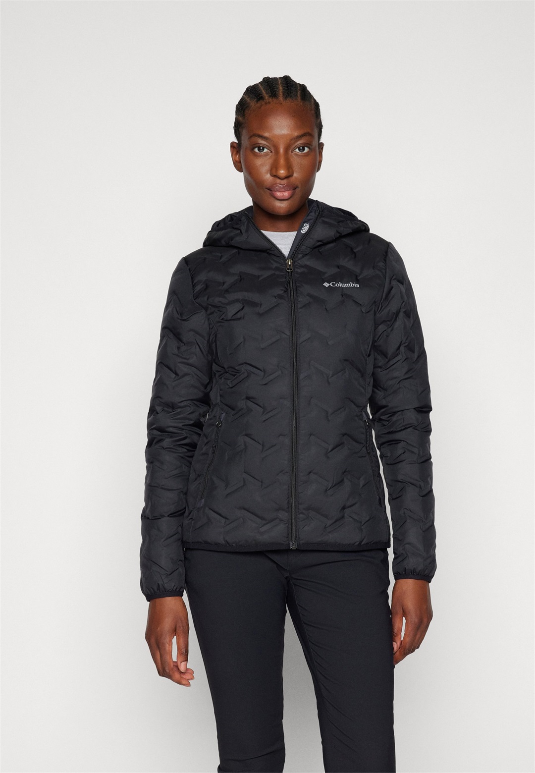 Columbia DELTA RIDGE™ HOODED JACKET - Daunenjacke - black/schwarz