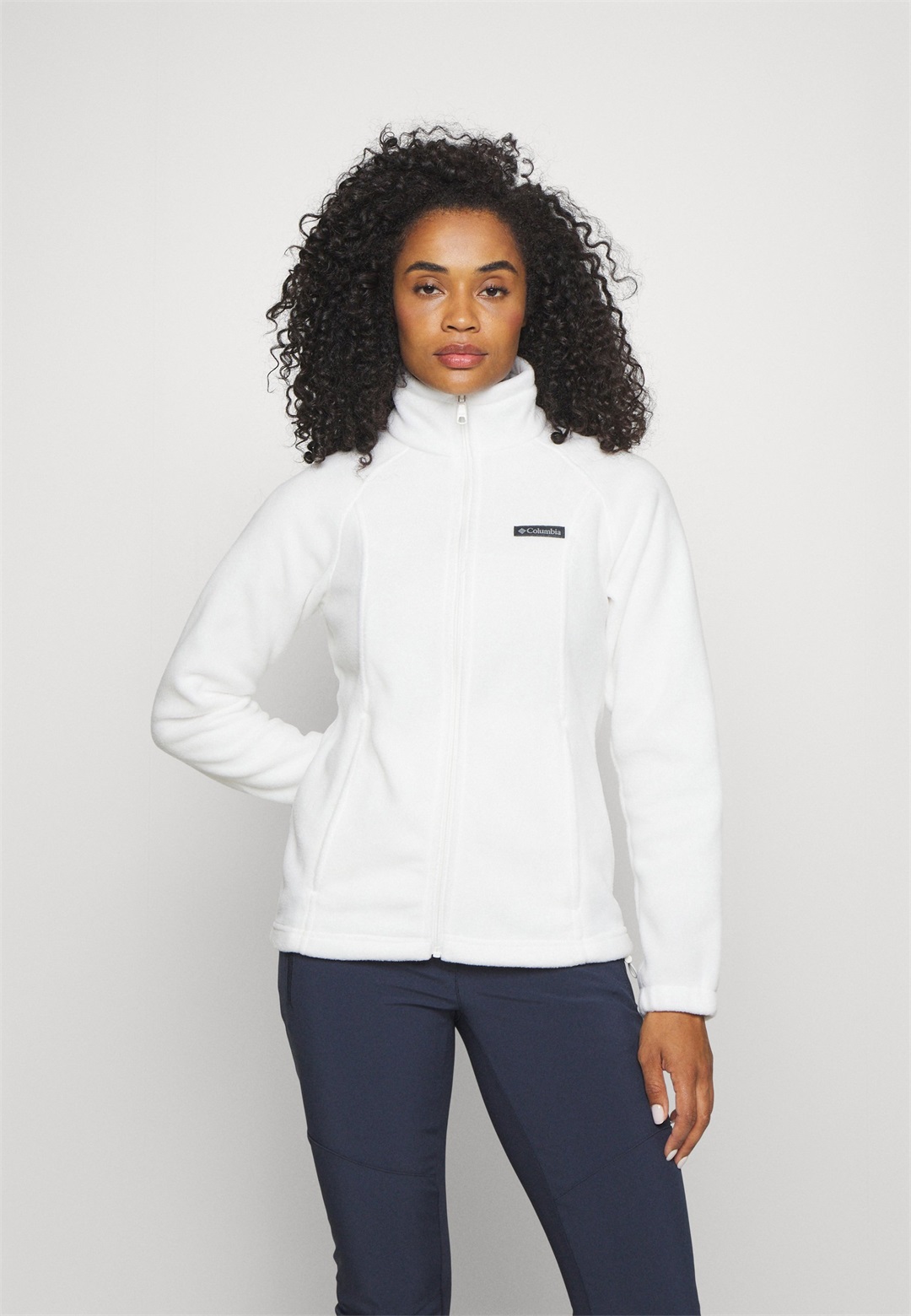 Columbia BENTON SPRINGS™ FULL ZIP - Fleecejacke - sea salt/weiß