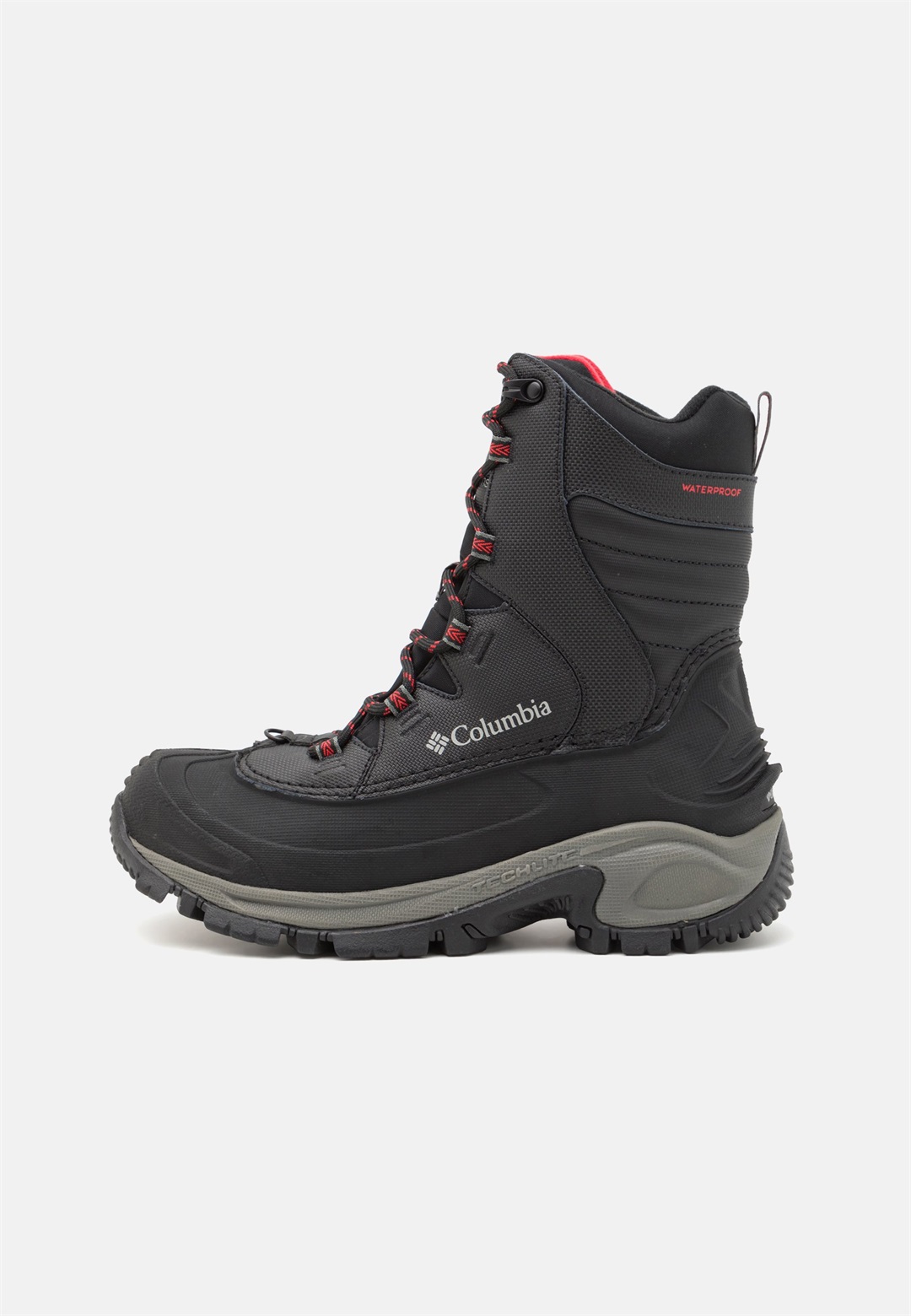 Columbia BUGABOOT III - Snowboot/Winterstiefel - black/bright red/schwarz