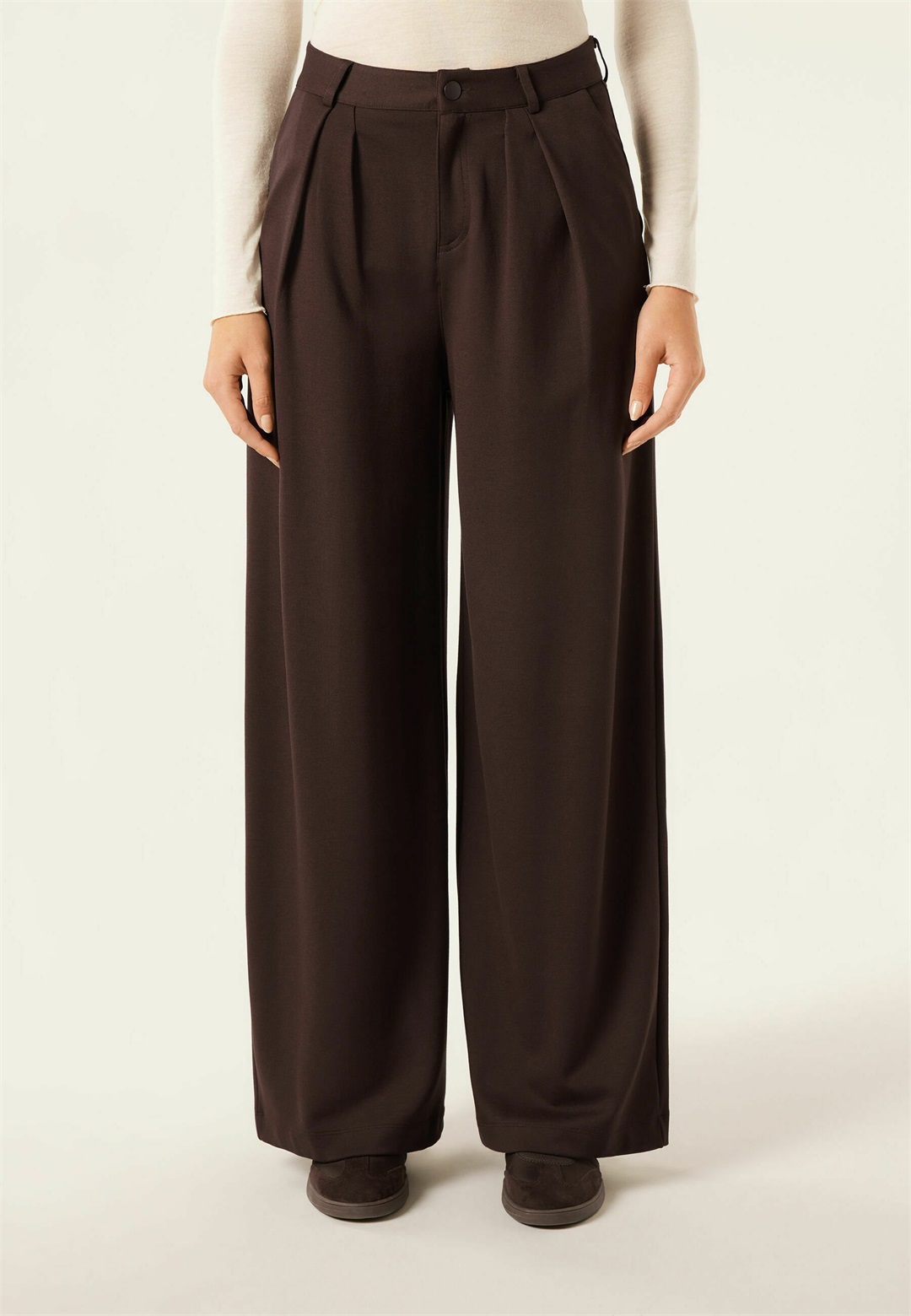 Calzedonia WITH PLEATS - Stoffhose - brown/braun